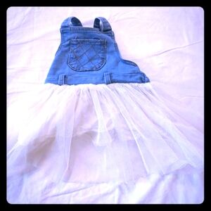 Handmade 12M Denim Tutu Dress